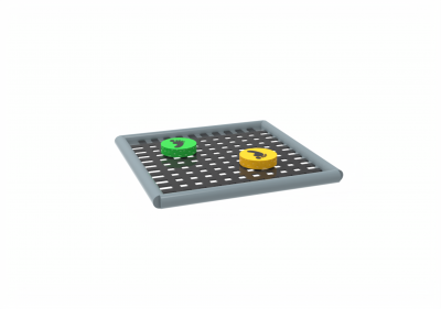 WEB DECK GRID BLACK WITH DROPS