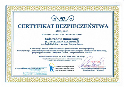 certyfikat